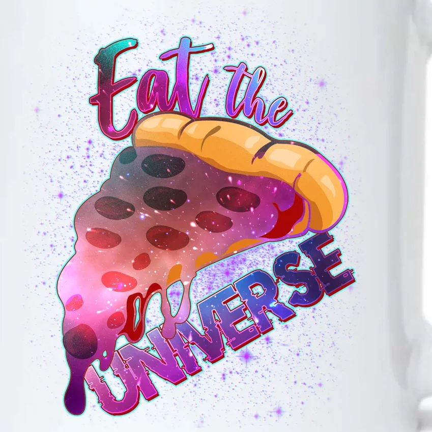 Eat the Universe Galaxy Pizza Black Color Changing Mug