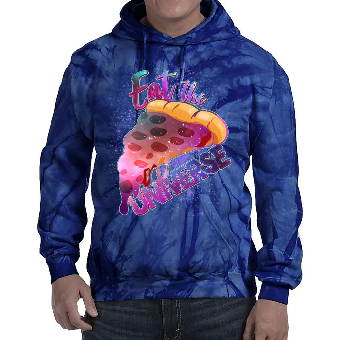 Eat the Universe Galaxy Pizza Tie Dye Hoodie