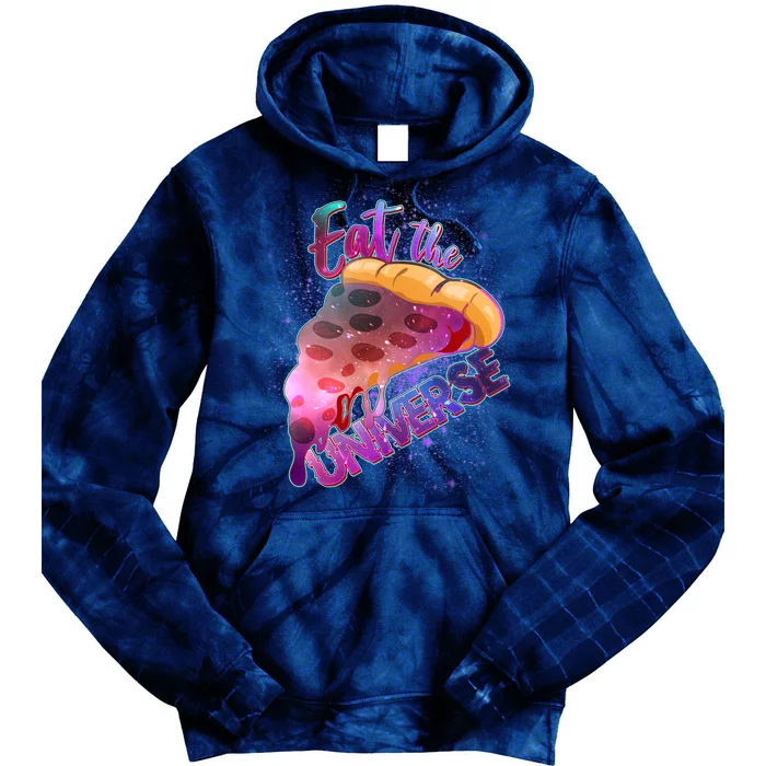 Eat the Universe Galaxy Pizza Tie Dye Hoodie