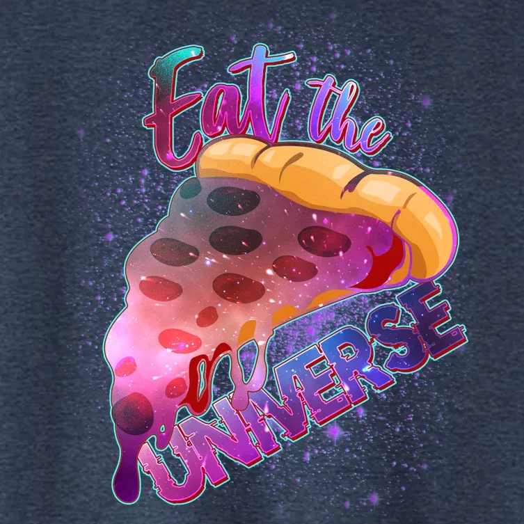 Eat the Universe Galaxy Pizza Women's Crop Top Tee