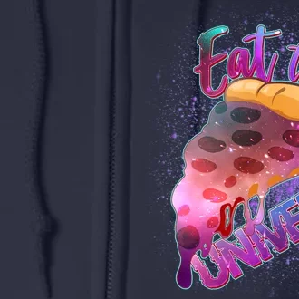 Eat the Universe Galaxy Pizza Full Zip Hoodie