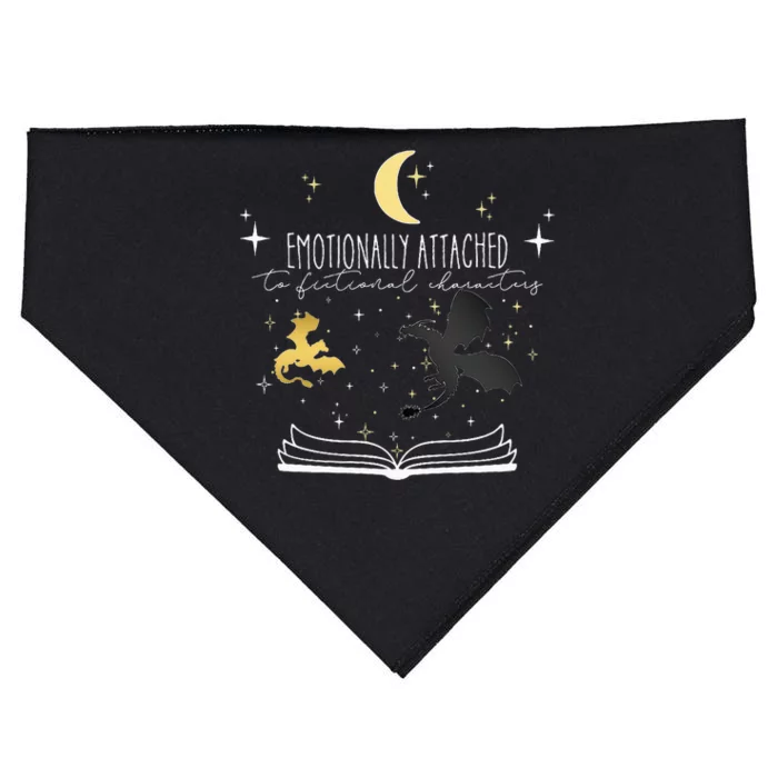 Emotionally Attached To Fictional Characters USA-Made Doggie Bandana