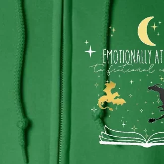 Emotionally Attached To Fictional Characters Full Zip Hoodie