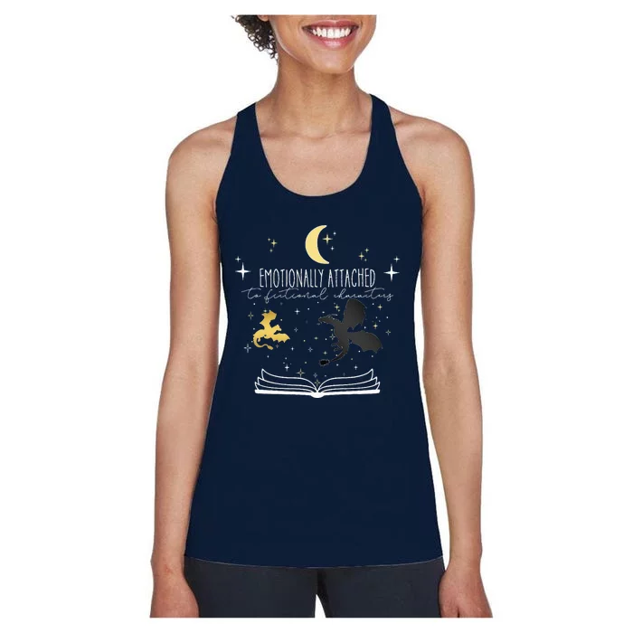 Emotionally Attached To Fictional Characters Women's Racerback Tank