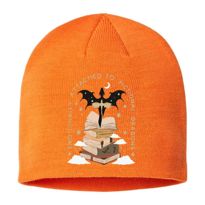 Emotionally Attached To Fictional Dragons Bookish 8 1/2in Sustainable Knit Beanie