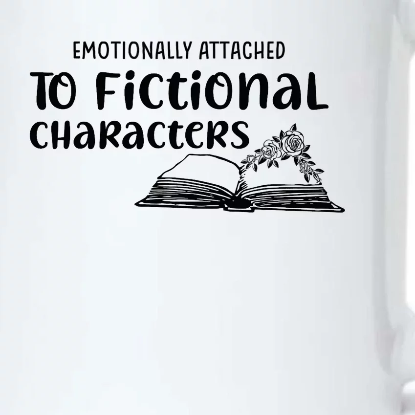 Emotionally Attached To Fictional Characters Book Lover Black Color Changing Mug