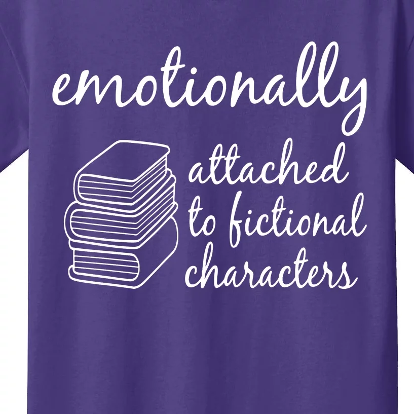 Emotionally Attached To Fictional Character Books Kids T-Shirt