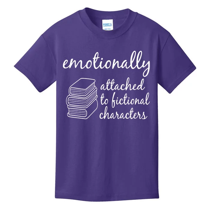 Emotionally Attached To Fictional Character Books Kids T-Shirt