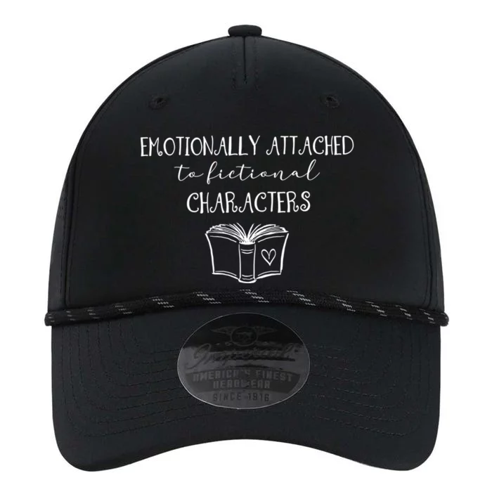 Emotionally Attached To Fictional Characters Bookish Tee Gift Performance The Dyno Cap