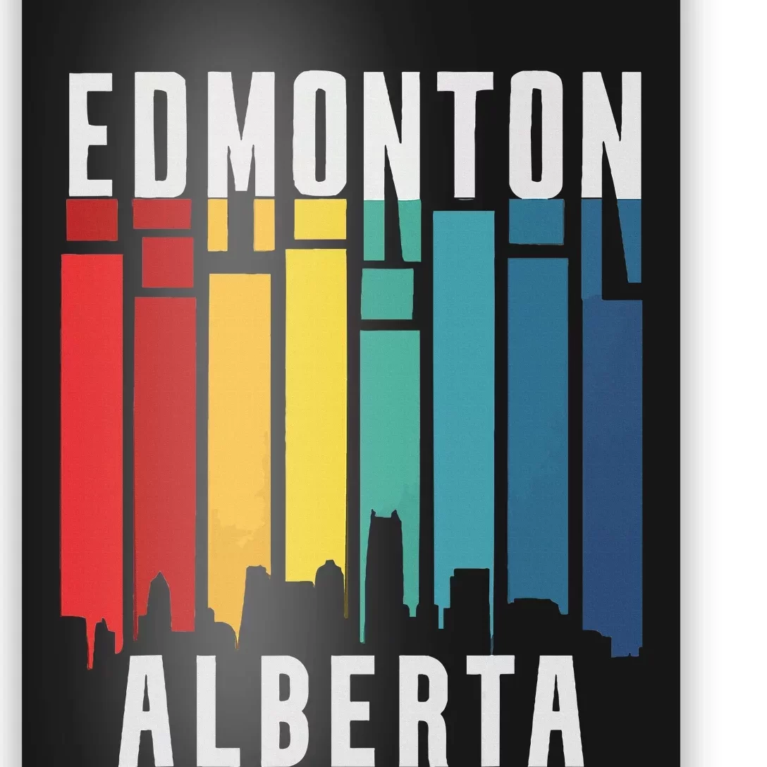 Edmonton Alberta Travel Vacation I Love Canada Poster