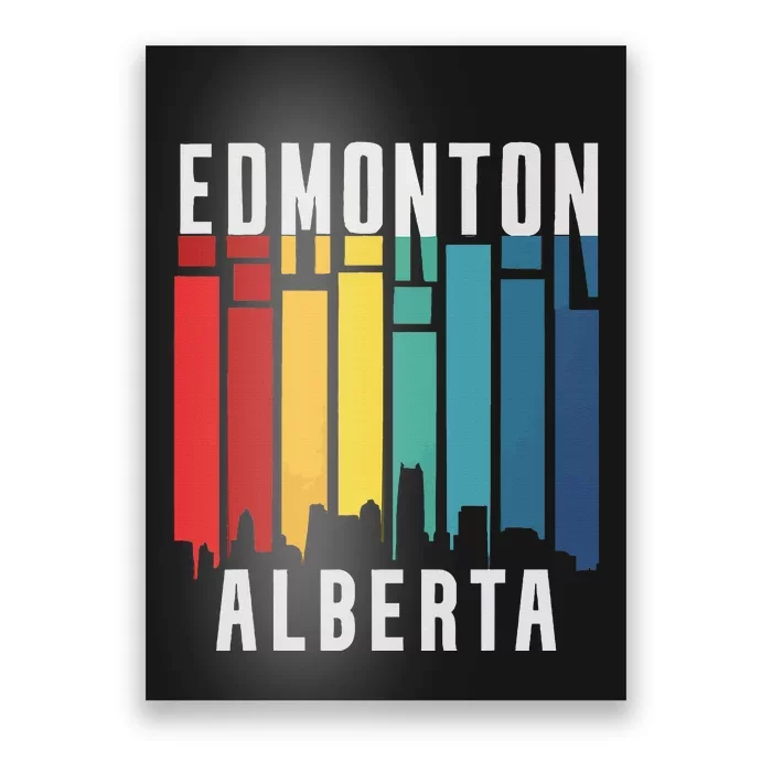 Edmonton Alberta Travel Vacation I Love Canada Poster