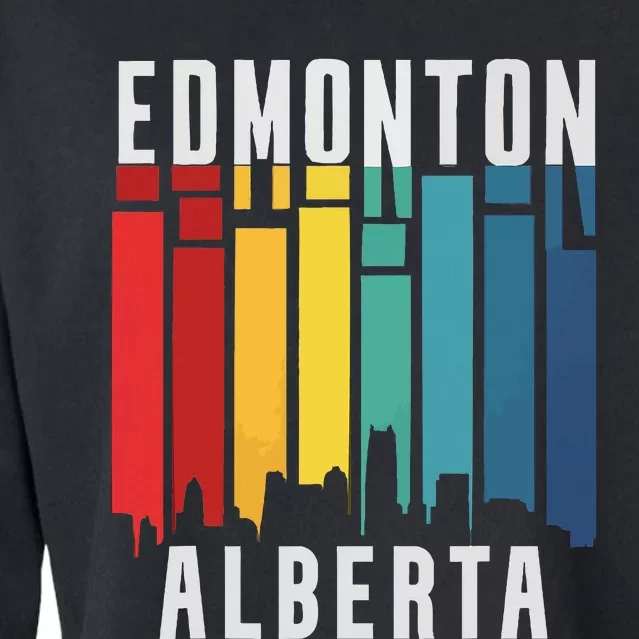 Edmonton Alberta Travel Vacation I Love Canada Cropped Pullover Crew