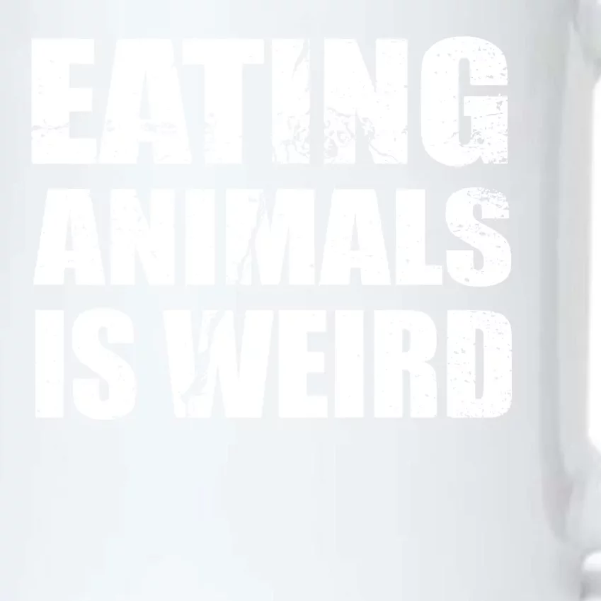 Eating Animals Is Weird Black Color Changing Mug