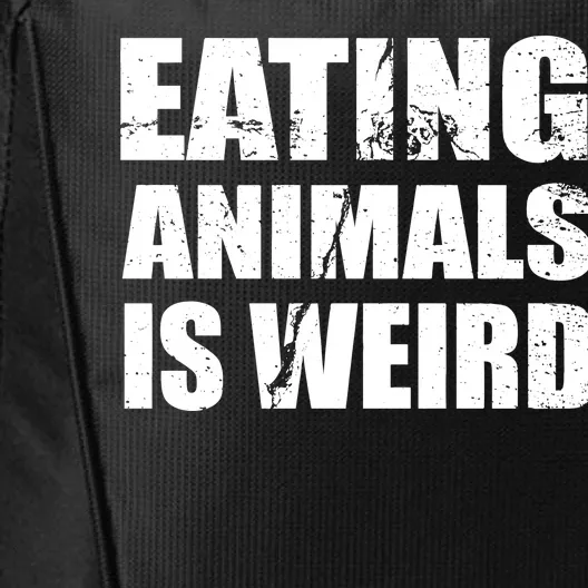 Eating Animals Is Weird City Backpack