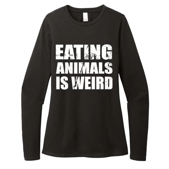 Eating Animals Is Weird Womens CVC Long Sleeve Shirt