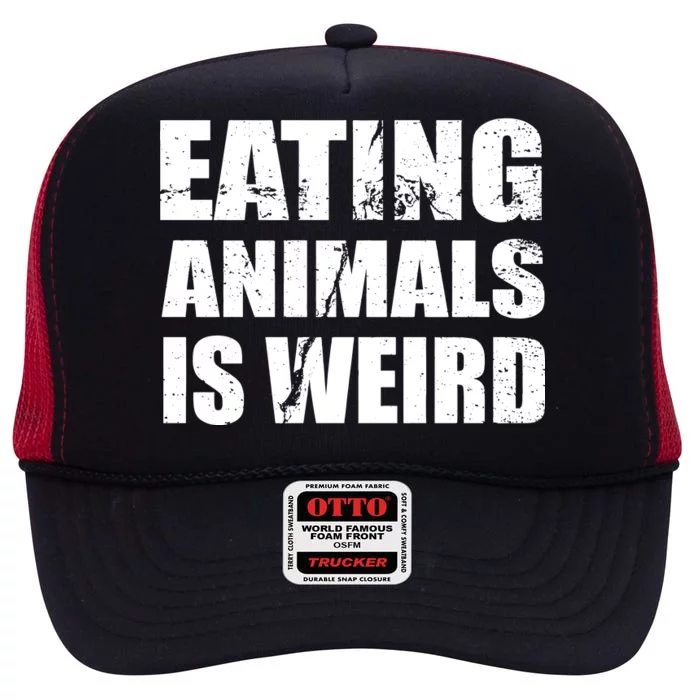 Eating Animals Is Weird High Crown Mesh Trucker Hat