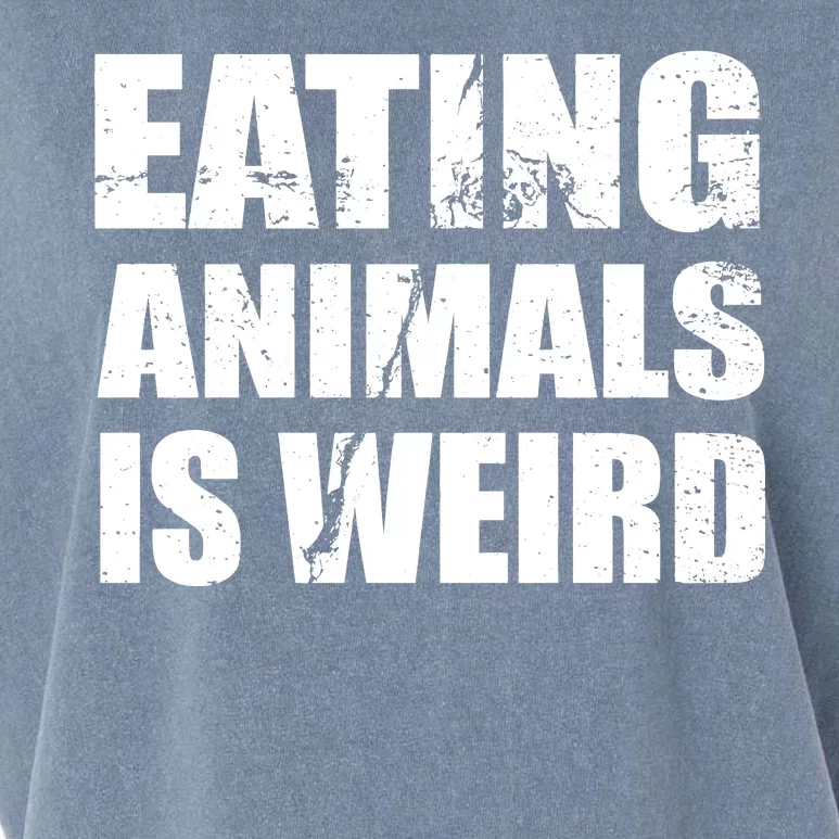 Eating Animals Is Weird Garment-Dyed Women's Muscle Tee