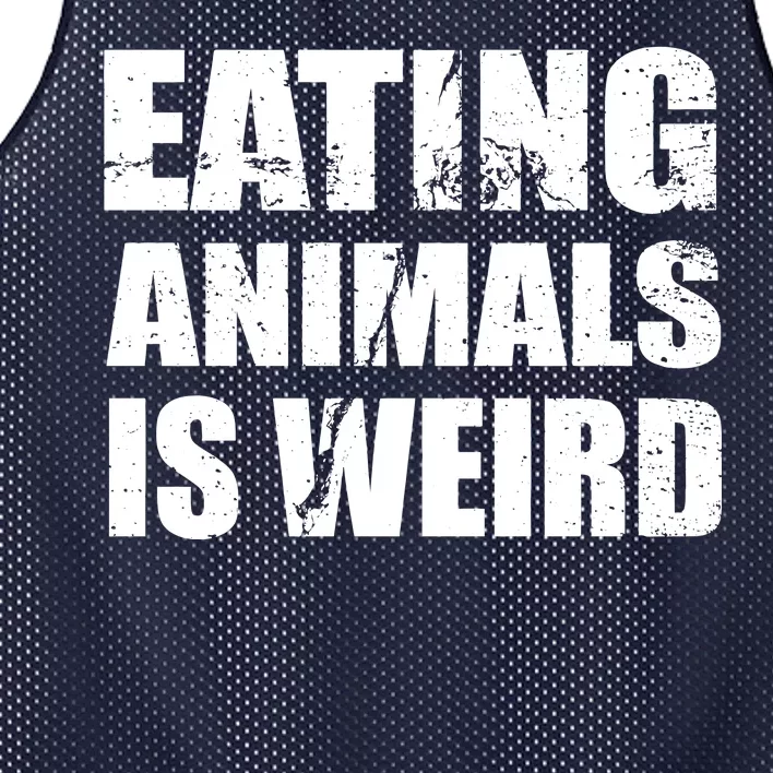 Eating Animals Is Weird Mesh Reversible Basketball Jersey Tank