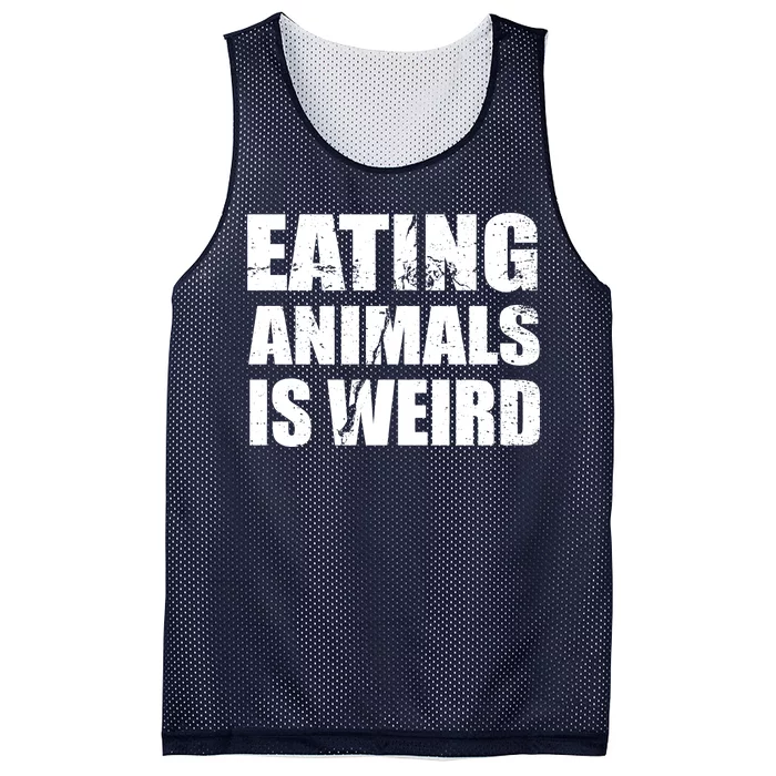 Eating Animals Is Weird Mesh Reversible Basketball Jersey Tank