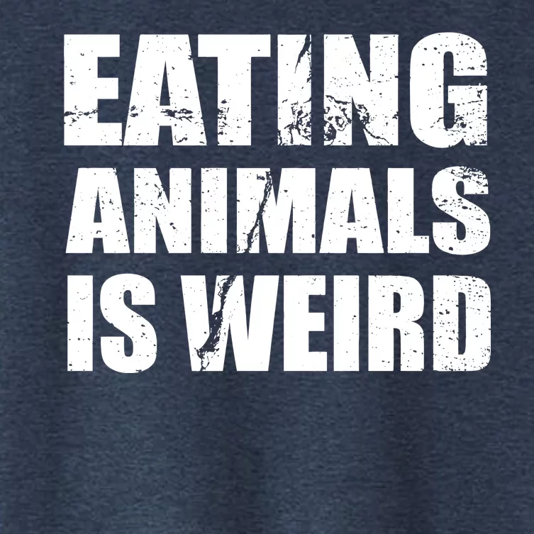 Eating Animals Is Weird Women's Crop Top Tee