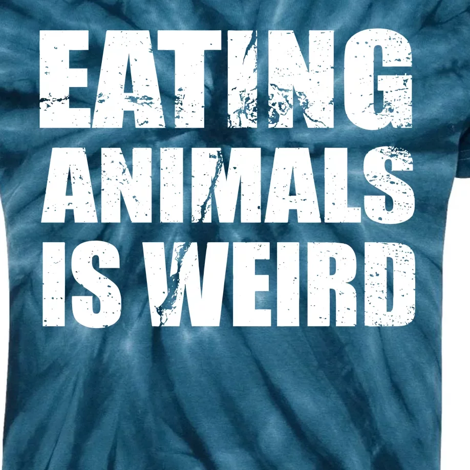 Eating Animals Is Weird Kids Tie-Dye T-Shirt