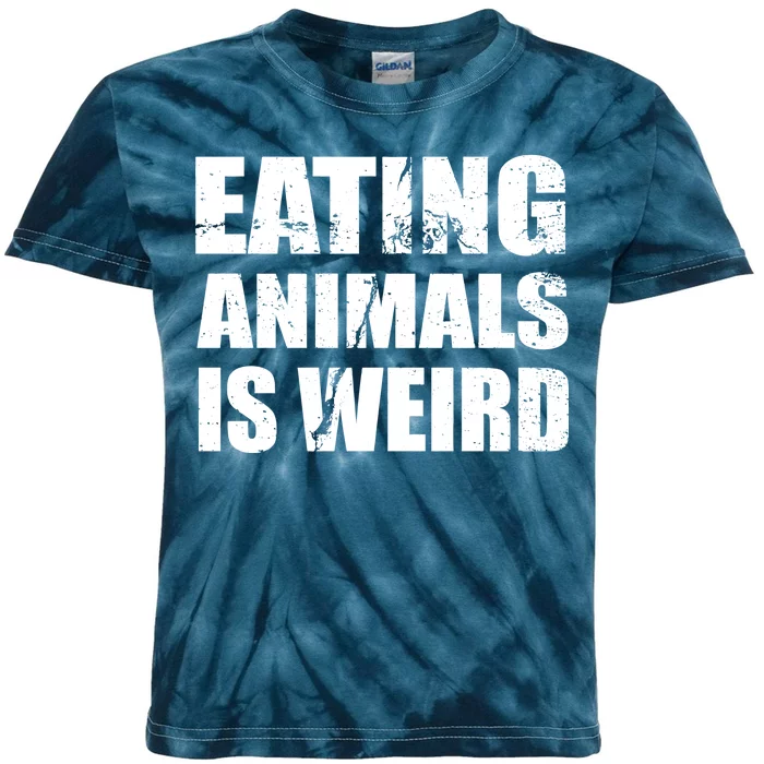 Eating Animals Is Weird Kids Tie-Dye T-Shirt