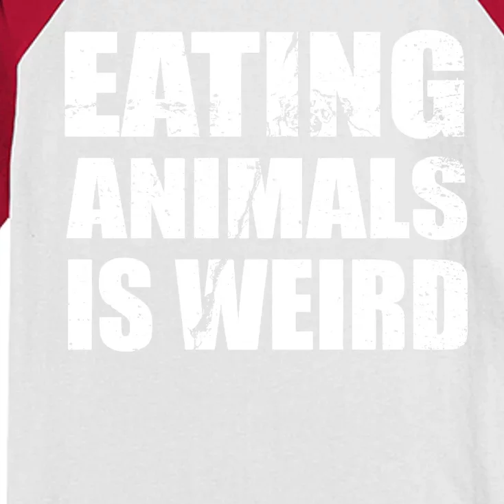 Eating Animals Is Weird Kids Colorblock Raglan Jersey