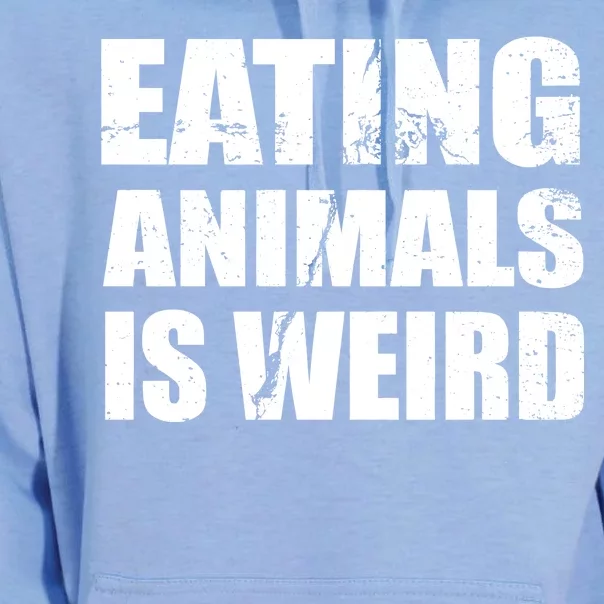 Eating Animals Is Weird Unisex Surf Hoodie