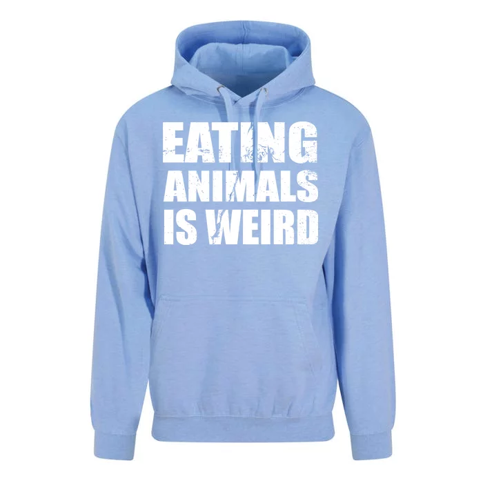 Eating Animals Is Weird Unisex Surf Hoodie