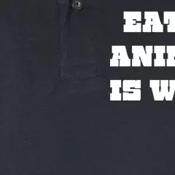 Eating Animals Is Weird Vegan Vegetarian Funny Parody Softstyle Adult Sport Polo