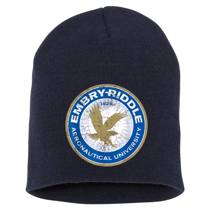 #EmbryRiddle Aeronautical University Short Acrylic Beanie