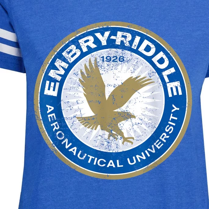 #EmbryRiddle Aeronautical University Enza Ladies Jersey Football T-Shirt