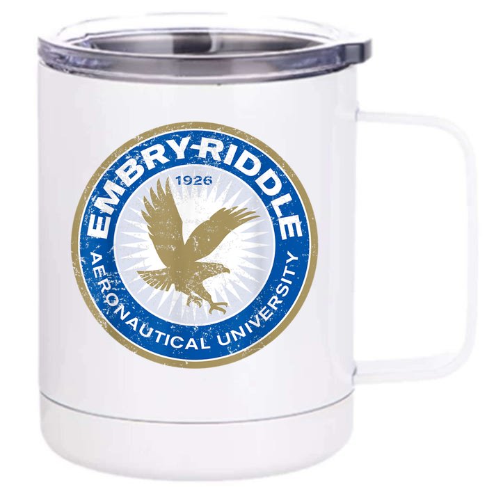 #EmbryRiddle Aeronautical University Front & Back 12oz Stainless Steel Tumbler Cup