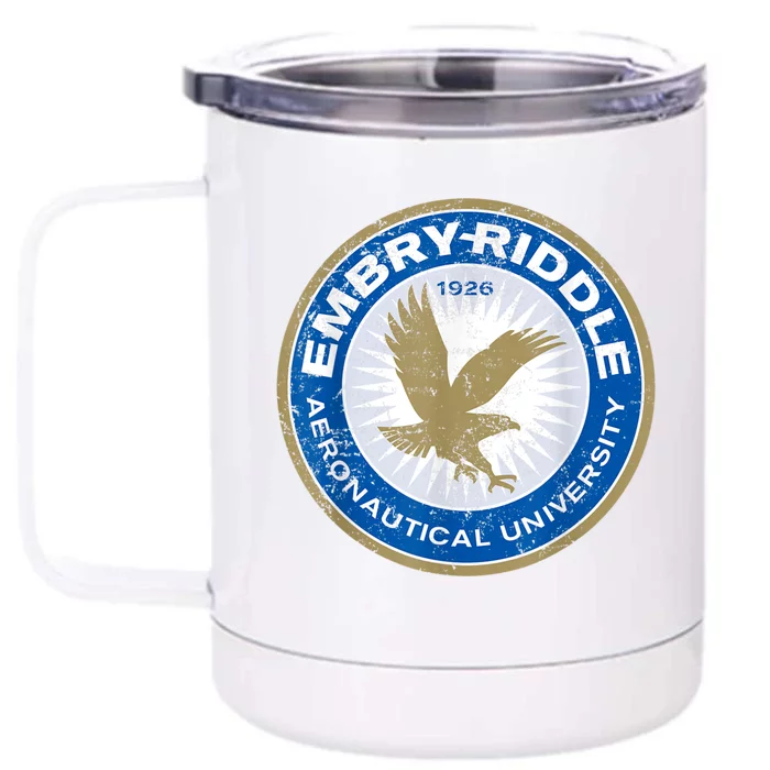 #EmbryRiddle Aeronautical University Front & Back 12oz Stainless Steel Tumbler Cup