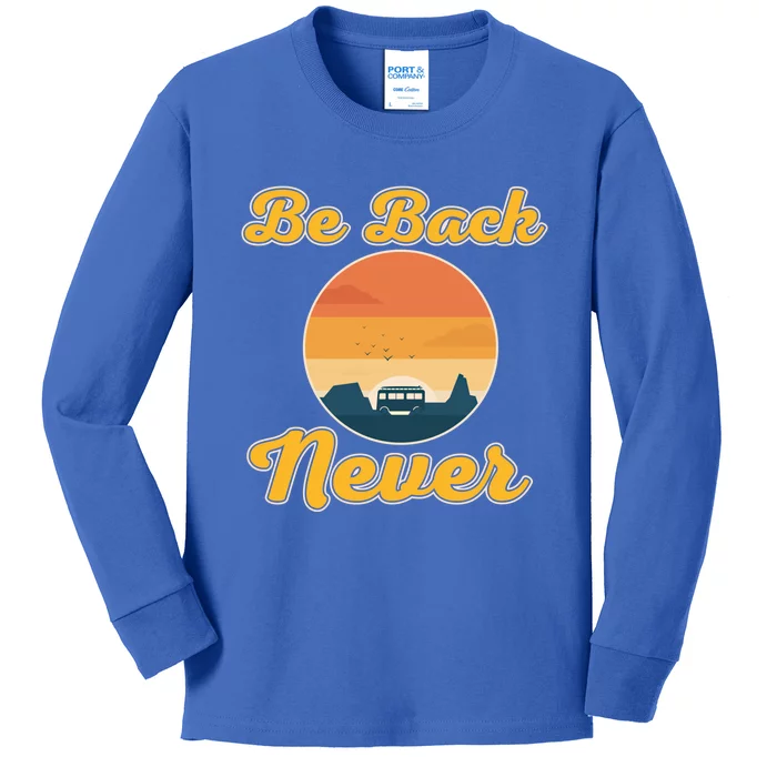 Enjoy A Vacation Sunset Scenic View Nature Family Holiday Meaningful Gift Kids Long Sleeve Shirt