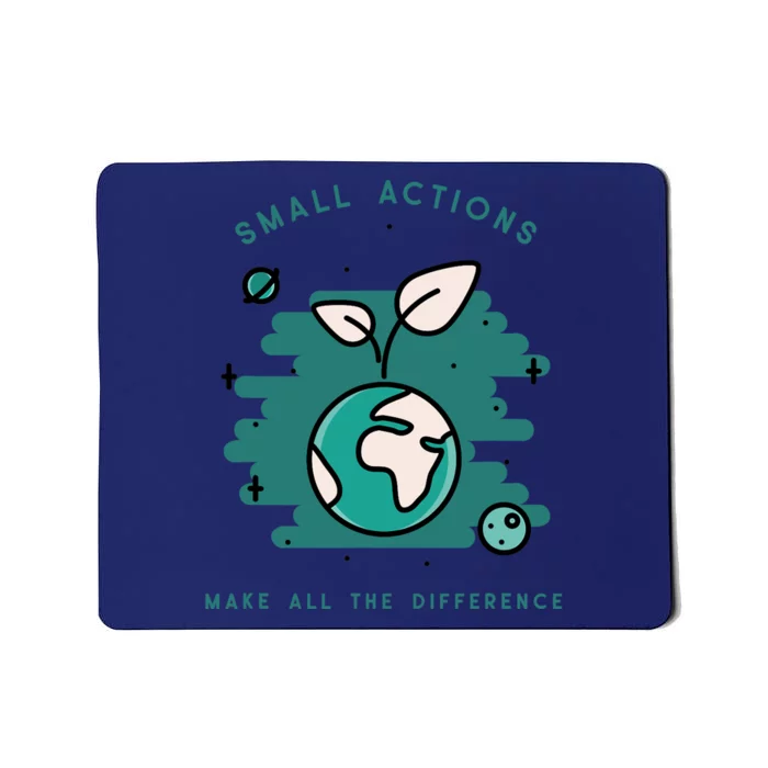 Earth And Wildlife Preservation Plant Design Global Warming Mousepad