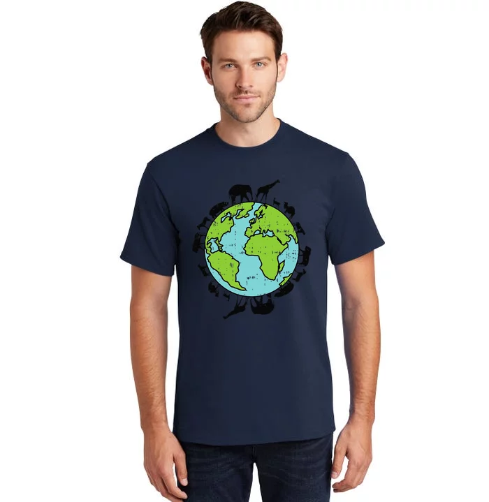 Earth Animals Wildlife Conservation Environ Talist Gift Tall T-Shirt