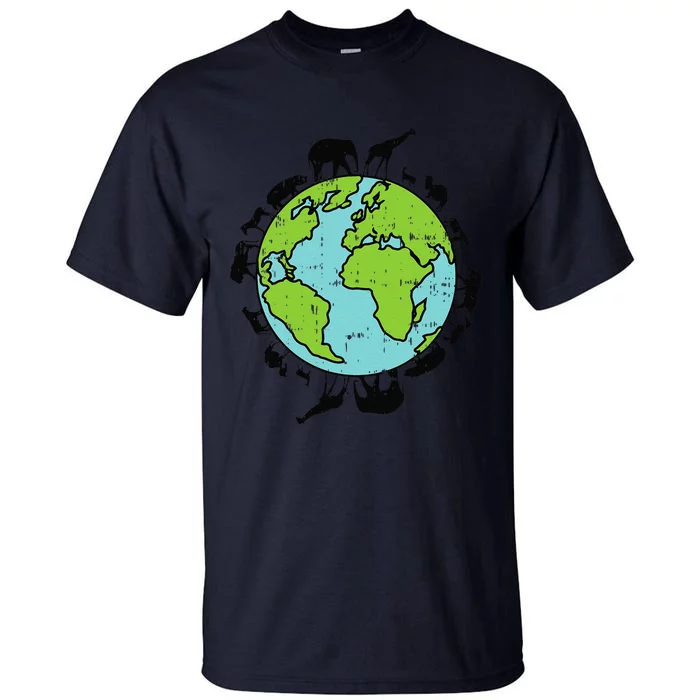 Earth Animals Wildlife Conservation Environ Talist Gift Tall T-Shirt