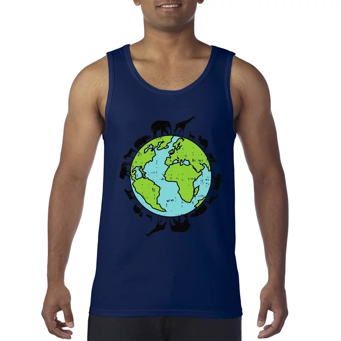 Earth Animals Wildlife Conservation Environ Talist Gift Tank Top