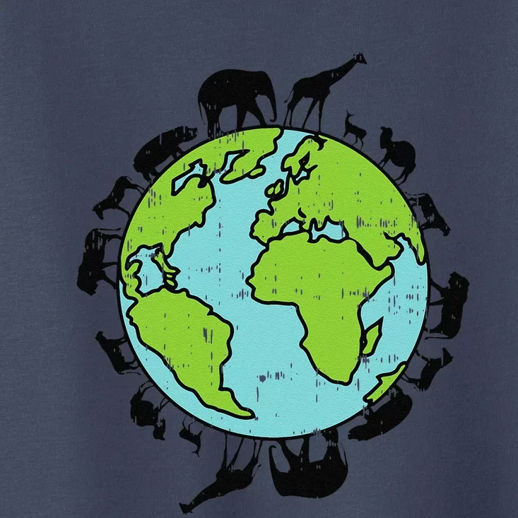 Earth Animals Wildlife Conservation Environ Talist Gift Toddler T-Shirt