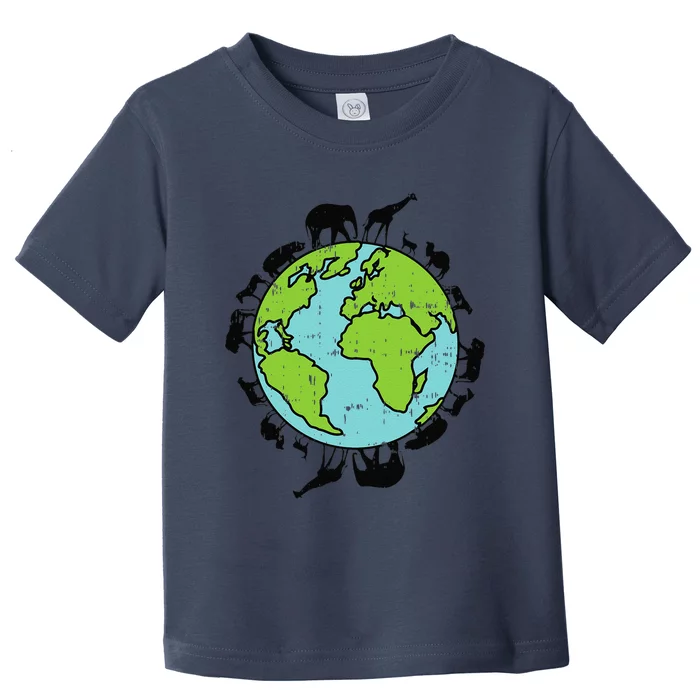 Earth Animals Wildlife Conservation Environ Talist Gift Toddler T-Shirt