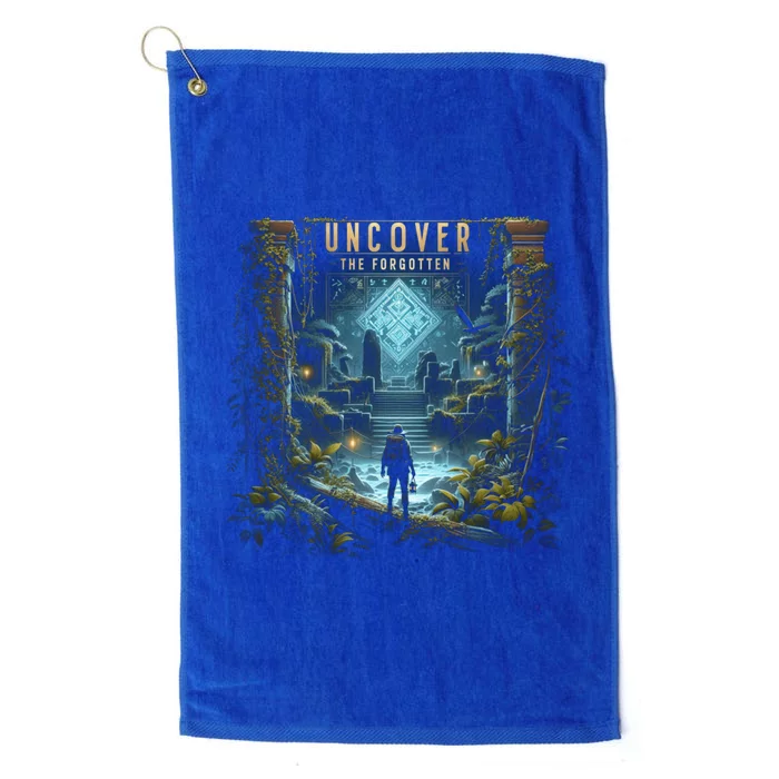 Explore Ancient With Uncover The Forgotten Archaeologist Gift Platinum Collection Golf Towel