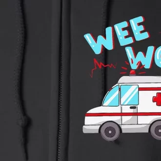 Ems Ambulance Wee Woo Paramedic Emt Gift Boo Boo Bus Full Zip Hoodie