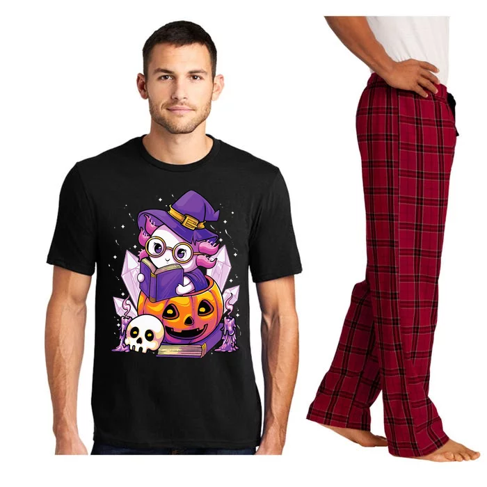 Enchanting Axolotl Witchcraft Halloween Pastel Goth Pajama Set