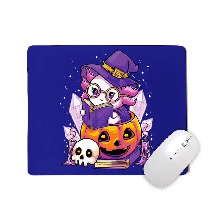 Enchanting Axolotl Witchcraft Halloween Pastel Goth Mousepad