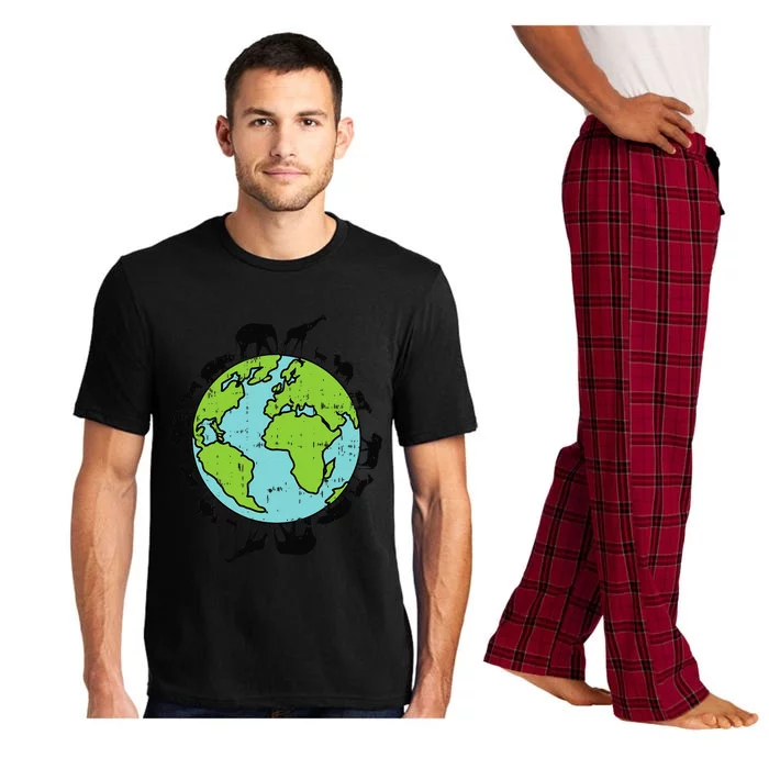 Earth Animals Wildlife Conservation Environmentalist Gift Pajama Set