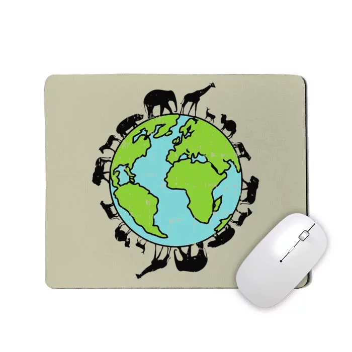 Earth Animals Wildlife Conservation Environmentalist Gift Mousepad