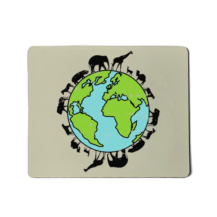 Earth Animals Wildlife Conservation Environmentalist Gift Mousepad