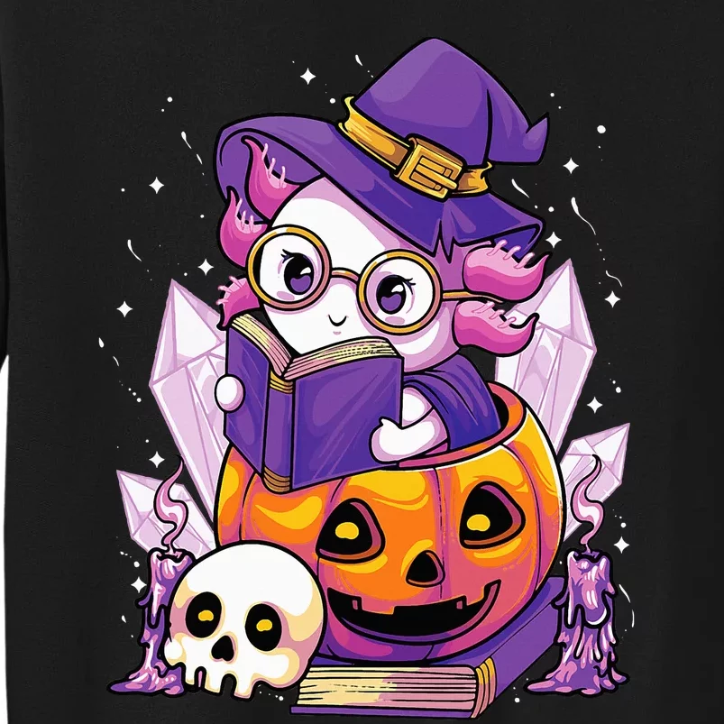 Enchanting Axolotl Witchcraft Halloween Pastel Goth Tall Sweatshirt