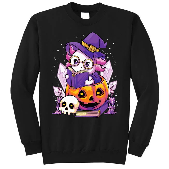 Enchanting Axolotl Witchcraft Halloween Pastel Goth Tall Sweatshirt